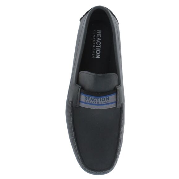 Kenneth Cole Reaction Black Driver Loafer Men's Size 12 Faux Leather Comfort New - Picture 5 of 6